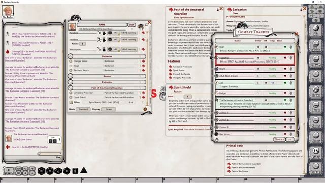 FGU Character Creation | 5e | Barbarian Class - Path of the Ancestral Guard | Fantasy Grounds Unity смотреть онлайн