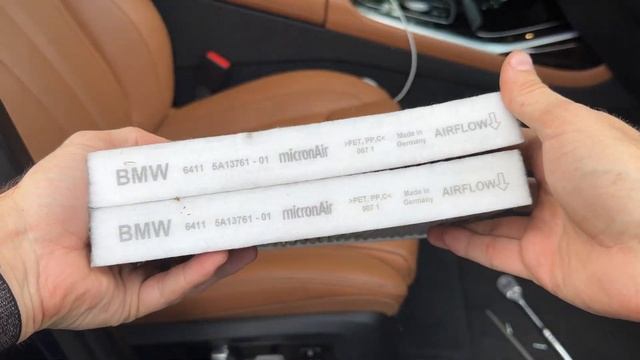 BMW X5, X6, X7 Cabin Air Filter DIY смотреть онлайн