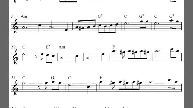 Flute sheet music | El Condor Pasa - Easy flute notes смотреть онлайн