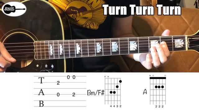 Turn Turn Turn The Byrds Guitar Chords смотреть онлайн