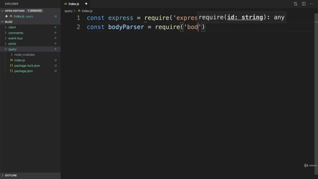 Creating the Data Query Service | Mini Microservices App Part 21 смотреть онлайн