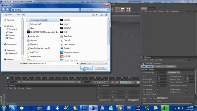 Making a 2D Vector/Text 3D Δ Photoshop to Cinema 4D смотреть онлайн