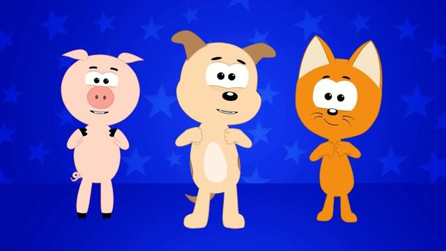 Move your body clap clap Freeze - Meow Meow Kitty action songs for children смотреть онлайн