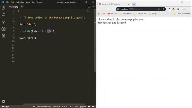 PHP 21 || substr() , substr_count() смотреть онлайн