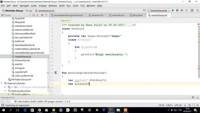 053. Kotlin'de 'inner class Kullanımı' смотреть онлайн