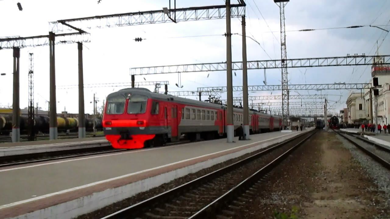 РЖД ЭД9М-1007/1008 Краснодар-1 - Васюринская смотреть онлайн