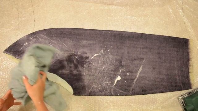 Валяние на шаблоне с помощью виброшлифмашины смотреть онлайн