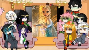 Hasiras react to y/n as elsa (Kny x Y/n)