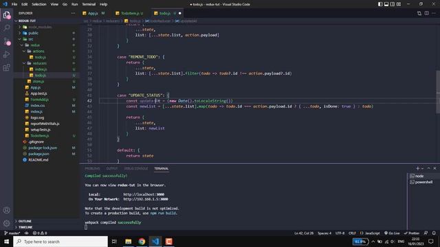 Build a Todo App with React Redux #4 Update Status| React Redux Tutorial смотреть онлайн