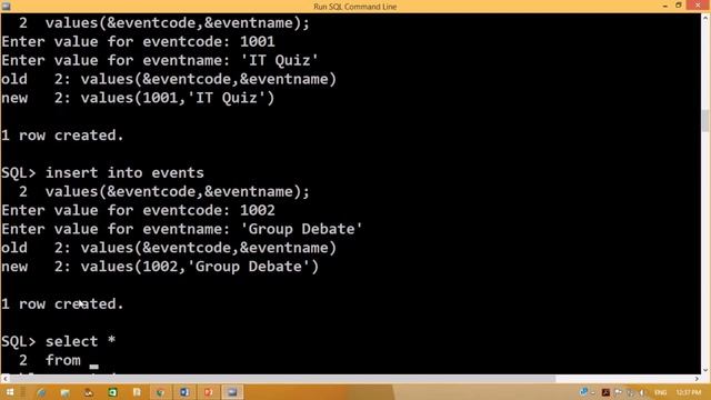 SQL Part 1 Creation of Tables смотреть онлайн