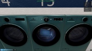 Roblox Washware Testing Washing New  LG WM6700HBA  Quick Wash 40 Degrees 1600 rpm full Cycle