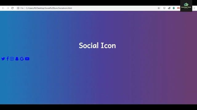How To Create Glowing Social Icon With Mouse Hover | HTML & CSS смотреть онлайн