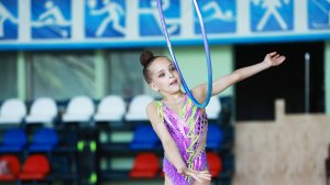 Дворникова Мария (СШ "Центральная"). Упражнение с обручем. Энгельс, 4 июня 2024 года