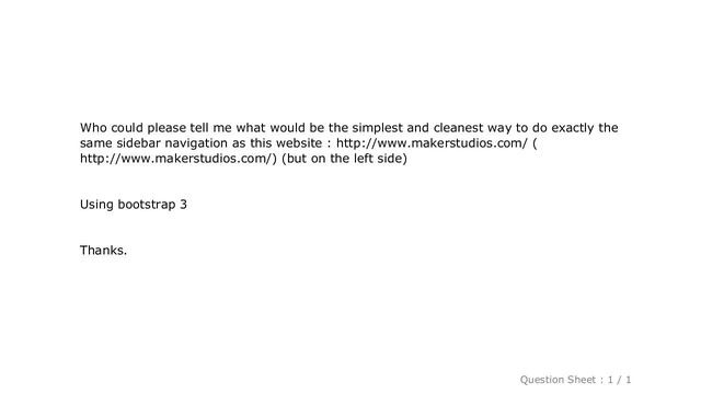 CSS : Bootstrap 3 collapsible sidebar смотреть онлайн