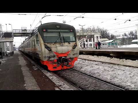 Казанское направление РЖД. ЭД4М 0447. Луховицы - Голутвин (Экспресс). смотреть онлайн