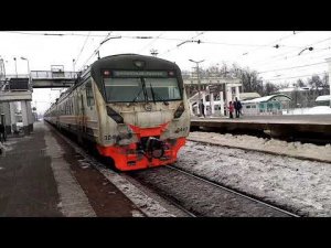 Казанское направление РЖД. ЭД4М 0447. Луховицы - Голутвин (Экспресс).