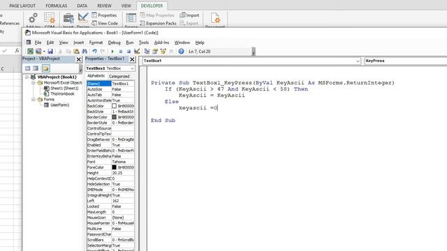 VBA to Allow text and number only in textbox (Excel VBA Code) смотреть онлайн