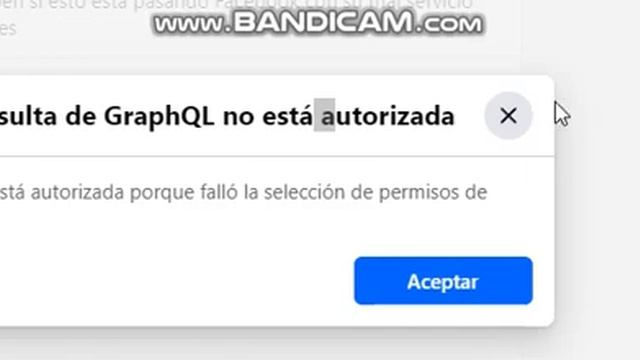 FACEBOOK PROBLEMA GRAPHQL NO ESTA AUTORIZADA смотреть онлайн