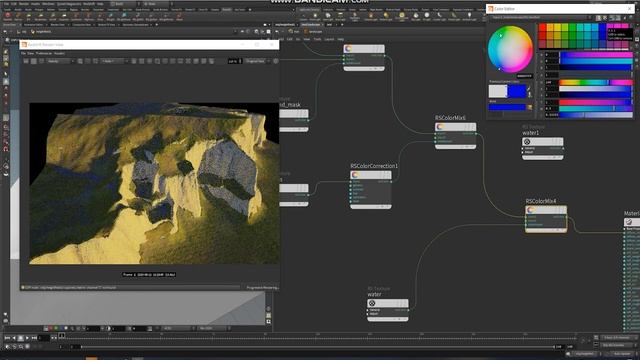 Making of White Cliff Landscape Enviroment Redshift Houdini Tutorial.mp4 смотреть онлайн