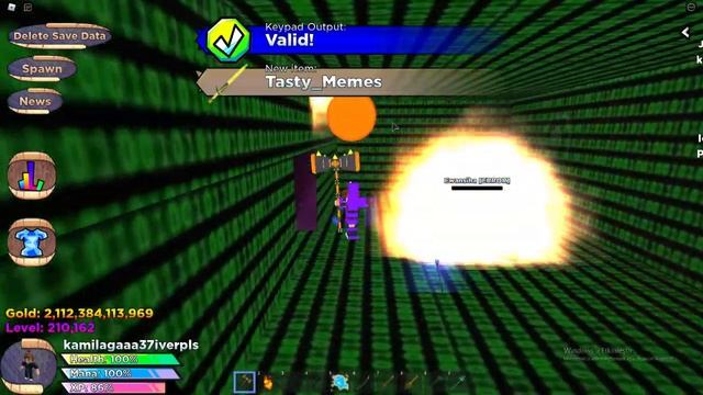 How to get Tasty Memes sword with Solaris?? And Error Room code /Legend of the bone sword RPG смотреть онлайн