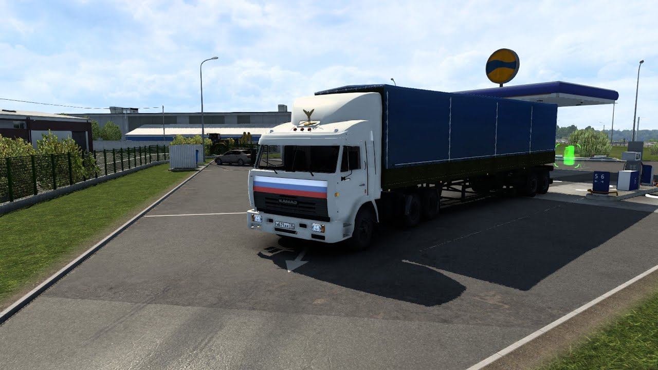 Катаемся на Камазе из сериала дальнобойщики с музыкой из сериала. Euro truck simulator 2 Стрим смотреть онлайн