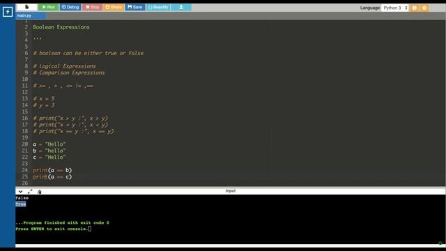 Python Tutorial for Beginners | Boolean Expressions смотреть онлайн
