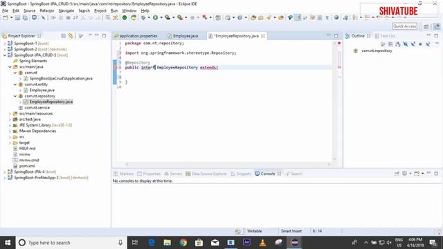 Spring Boot CRUD operations using Spring Data with Oracle-1 смотреть онлайн