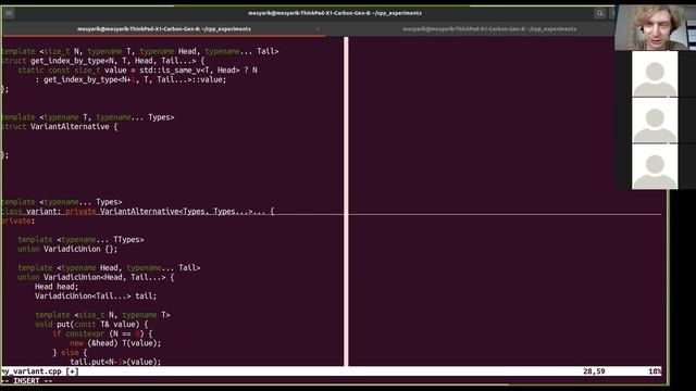 C++ 34. Реализация std::variant, функция std::launder смотреть онлайн