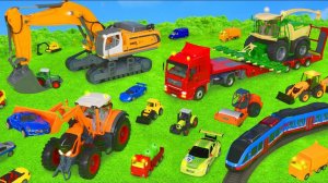 Игрушечный трактор убирает урожай с поля maxbar #игрушки #трактор #транспорт #машинки