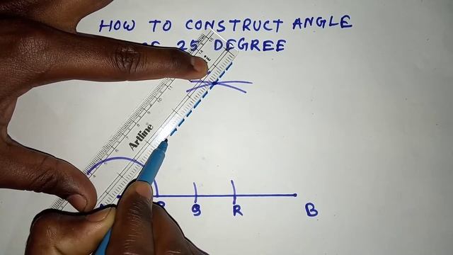 How to construct 25 degree angle with compass........ смотреть онлайн