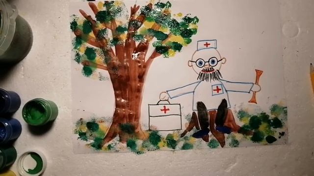 ОнлайнСадик "Пока дети дома". Корней Чуковский. "Айболит". Рисуем вместе с ребёнком. смотреть онлайн