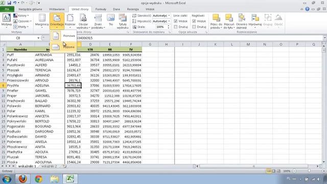 Excel - opcje wydruku смотреть онлайн