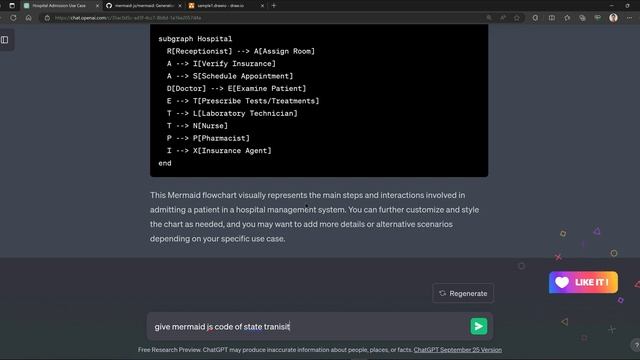 How to Create UML diagram using ChatGPT, MermaidLive and Draw io смотреть онлайн