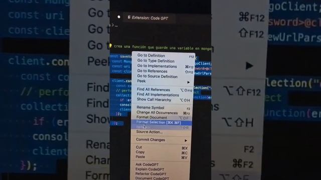 ChatGPT on VS code using the code gpt ext ?? #chatgpt #vscode #coding #ai смотреть онлайн