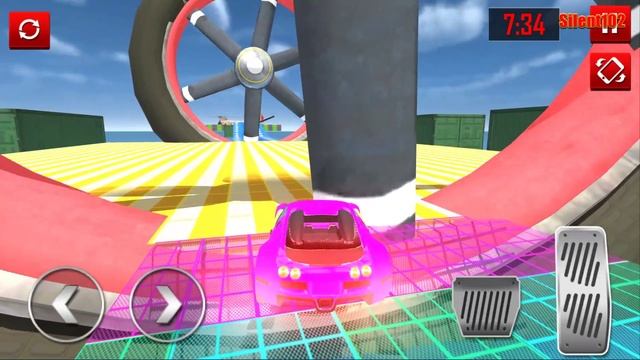 Mega Ramp Car Stunts Racing Impossible Tracks 3D #11 - Android Gameplay смотреть онлайн