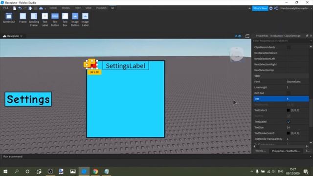 Roblox How to make a settings gui! смотреть онлайн