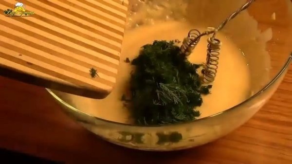 Как сделать сырные оладьи с зеленью How to make cheese fritters with greens