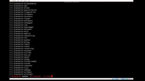 BlackArch Linux Hacking - Configuration