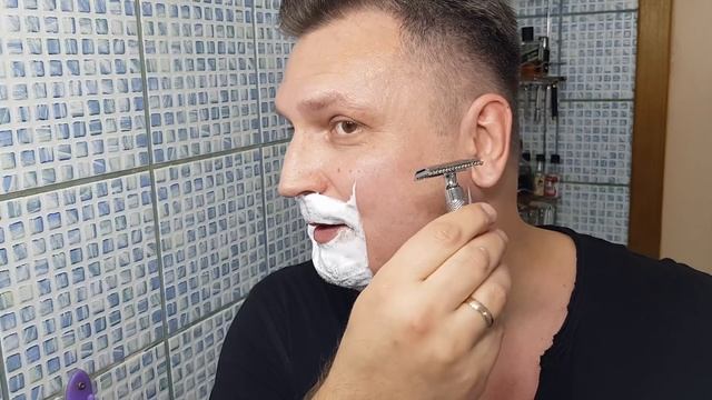 Бритьё! Dscosmetic 24мм, Wolfman WR-1, Amway, Grandslam, Gillette Platinum, AliExpress смотреть онлайн
