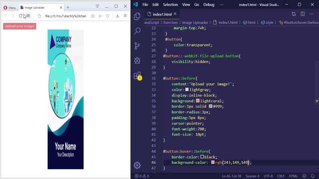 preview and upload an image to a web page | JavaScript exercises смотреть онлайн