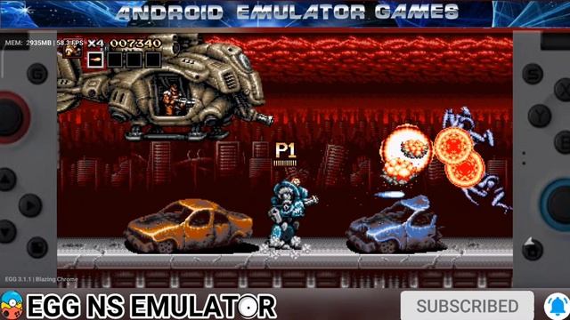 Blazing Chrome EGG NS 3.1.1 Game Test with settings смотреть онлайн