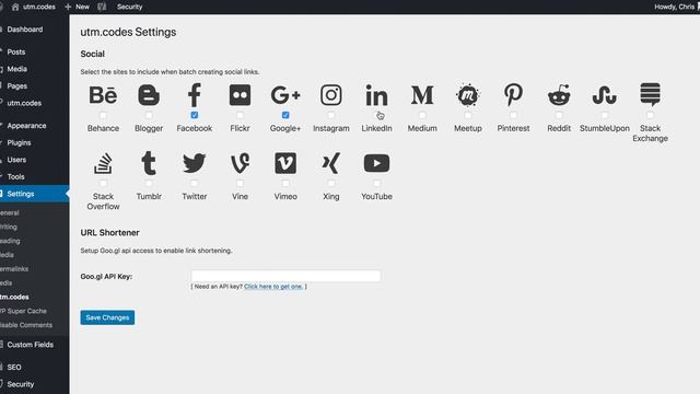Cofigure Plugin Settings - utm.codes смотреть онлайн