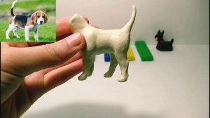 Собака из пластилина. Бигль!!!