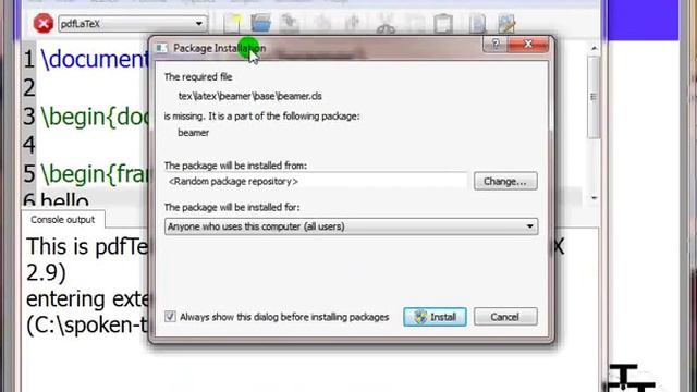 LaTeX on Windows using TeXworks - English смотреть онлайн