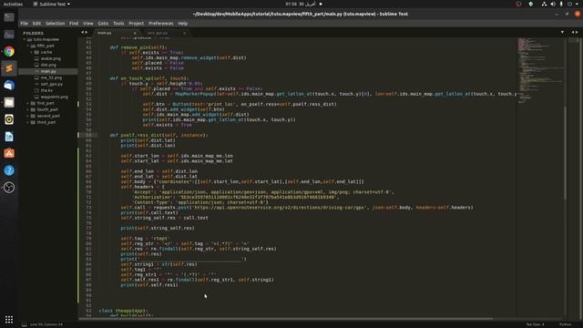 kivy MapView 5: Display directions MarkerPopups from openrouteservice API смотреть онлайн