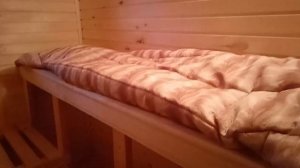 Обзор бани из бруса, отделка из дерева внутри!  Наша деревянная банька!