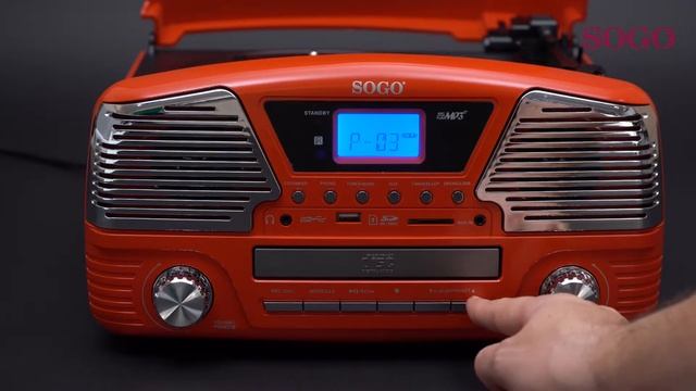SOGO SS-8575 - TOCADISCOS MULTIMEDIA | TURNTABLE, CD/MP3 PLAYER 12W смотреть онлайн