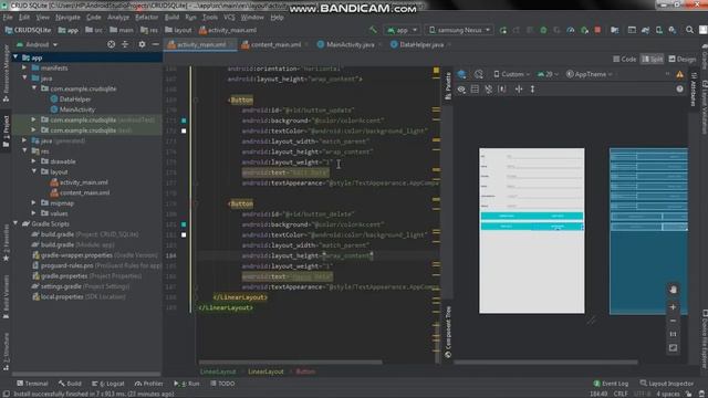 CRUD SQLite Android Studio смотреть онлайн