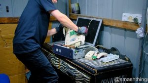 Angry Man's Insane Office Rage Destruction