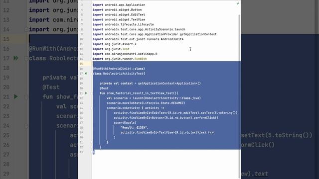 How to use Robolectric to test Android Components as unit tests. смотреть онлайн